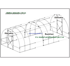 Skleník 10m