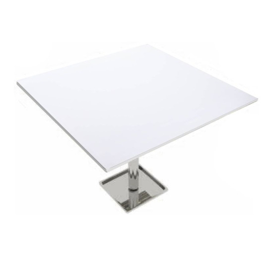 HPL deska čtvercová 700x700mm bílý