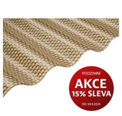Vlnitý polykarbonát WABE bronz